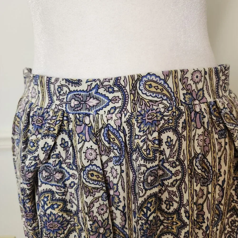 New American Eagle Maxi Skirt Size Medium Womens Boho Beach Side Slits Festival
